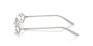 Prada Pr C57s Women Silver Rectangle Sunglasses