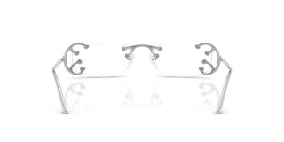 Prada Pr C57s Women Silver Rectangle Sunglasses