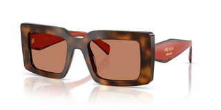 Prada PR D01S women Havana Squared Sunglasses