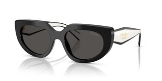 Prada PR D02S women Black Cat Eye Sunglasses