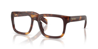 Prada PR D02V men Havana Rectangle Eyeglasses