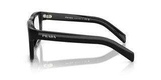 Prada PR D02V men Black Rectangle Eyeglasses