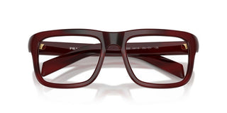 Prada PR D02V men Havana Rectangle Eyeglasses