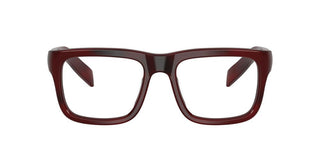 Prada PR D02V men Havana Rectangle Eyeglasses