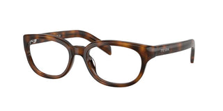 Prada PR D03VU women Havana Oval Eyeglasses