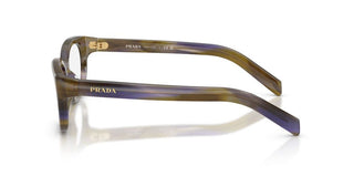 Prada Pr D03vu Women Green Oval Eyeglasses
