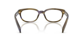 Prada Pr D03vu Women Green Oval Eyeglasses