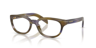 Prada PR D03VU women Green Oval Eyeglasses