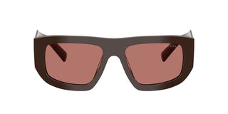 Prada Pr D04su Women Red Rectangle Sunglasses