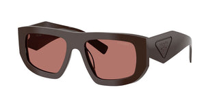 Prada Pr D04su Women Red Rectangle Sunglasses