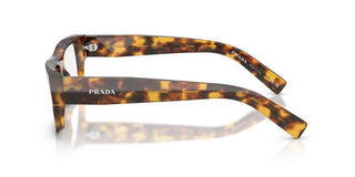 Prada PR D06V men Havana Rectangle Eyeglasses