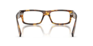 Prada PR D06V men Havana Rectangle Eyeglasses