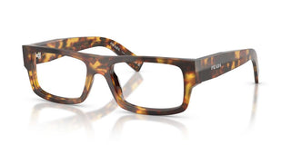 Prada PR D06V men Havana Rectangle Eyeglasses