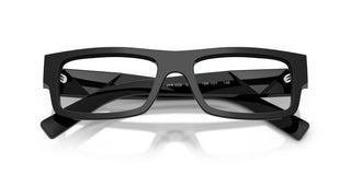 Prada PR D06V men Black Rectangle Eyeglasses