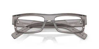 Prada PR D06V men Grey Rectangle Eyeglasses