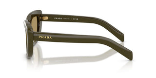 Prada PR D07S women Green Cat Eye Sunglasses