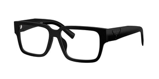 Prada PR D10VD men Black Squared Eyeglasses