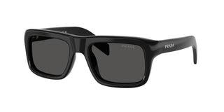 Prada PR D11S men Black Rectangle Sunglasses