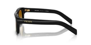 Prada PR D11S men Brown Rectangle Sunglasses