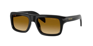 Prada PR D11S men Brown Rectangle Sunglasses