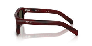 Prada PR D11S men Red Rectangle Sunglasses