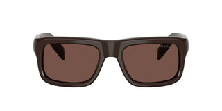 Prada PR D11S men Brown Rectangle Sunglasses