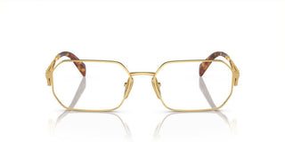 Prada PR A53V women Gold Geometric Eyeglasses