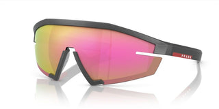 Prada Linea Rossa PS 03ZS men Grey Shield Sunglasses