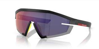 Prada Linea Rossa PS 03ZS men Black Shield Sunglasses