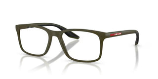 Prada Linea Rossa PS 08RV men Green Squared Eyeglasses