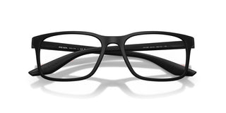 Prada Linea Rossa Ps 08rv Men Black Squared Eyeglasses