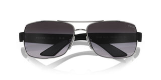 Prada Linea Rossa PS 50ZS men Silver Geometric Sunglasses
