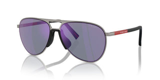 Prada Linea Rossa Ps 53zs Men Ruthenium Pilot Sunglasses