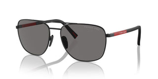 Prada Linea Rossa Ps 54zs Men Black Oval Sunglasses