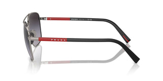Prada Linea Rossa Ps 54zs Men Ruthenium Oval Sunglasses