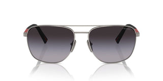 Prada Linea Rossa Ps 54zs Men Ruthenium Oval Sunglasses