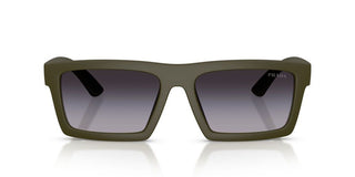 Prada Linea Rossa Ps A07s Men Green Rectangle Sunglasses