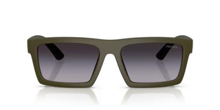 Prada Linea Rossa Ps A07s Men Green Rectangle Sunglasses