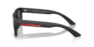 Prada Linea Rossa Ps A07s Men Black Rectangle Sunglasses