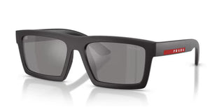 Prada Linea Rossa Ps A07s Men Black Rectangle Sunglasses