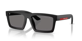 Prada Linea Rossa Ps A07s Men Black Rectangle Sunglasses