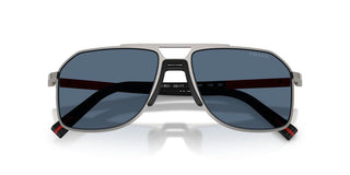 Prada Linea Rossa PS B51S men Ruthenium Pilot Sunglasses