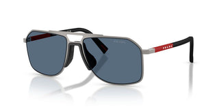 Prada Linea Rossa PS B51S men Ruthenium Pilot Sunglasses