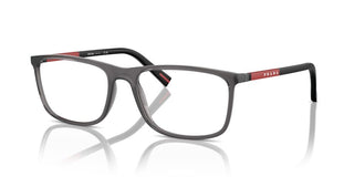 Prada Linea Rossa PS 03QV men Ruthenium Rectangle Eyeglasses