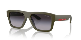 Prada Linea Rossa Ps  04zs Men Green Squared Sunglasses