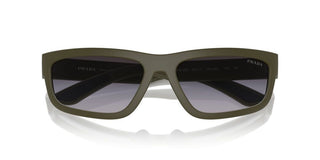Prada Linea Rossa Ps  05zs Men Green Rectangle Sunglasses