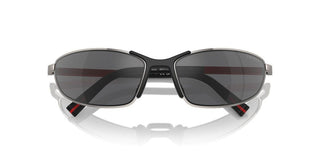 Prada Linea Rossa Ps  55zs Men Ruthenium Sports Sunglasses