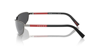 Prada Linea Rossa Ps  55zs Men Ruthenium Sports Sunglasses