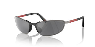 Prada Linea Rossa Ps  55zs Men Ruthenium Sports Sunglasses
