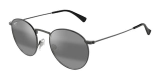 Maui Jim Pukaua Mj0667s Men Black Round Sunglasses